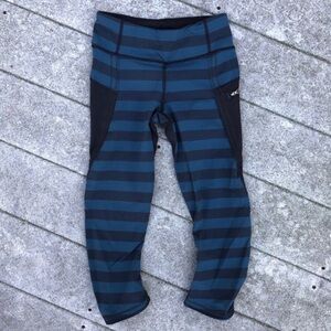Lululemon Top Speed Crop 2 Alberta Lake Stripe